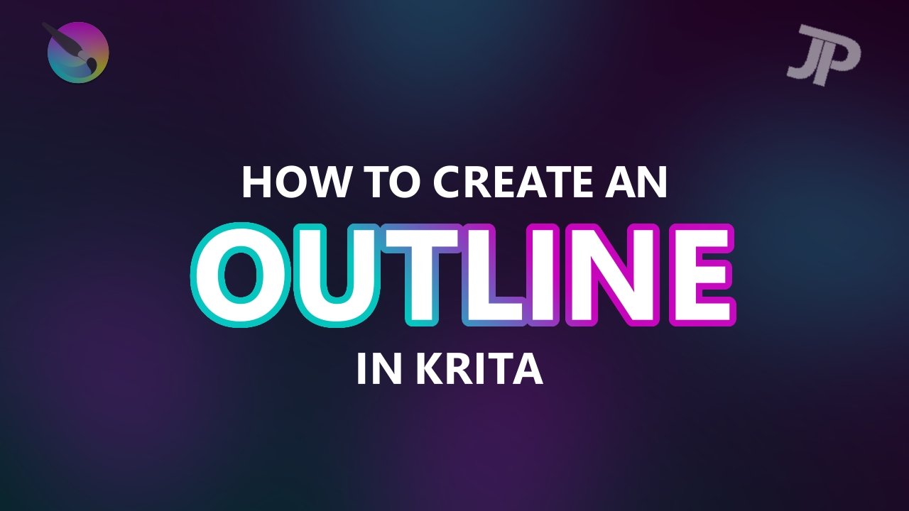 How to create a simple outline in krita video thumbnail