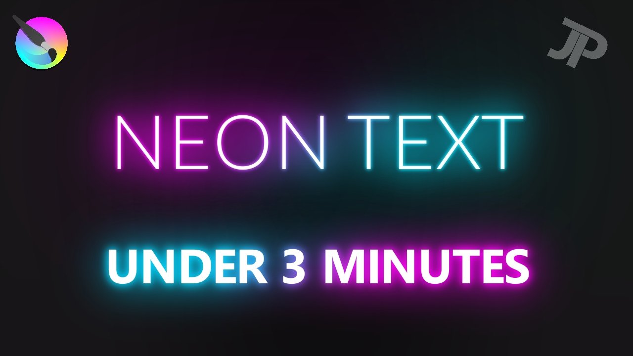 How to create basic neon text in krita video thumbnail